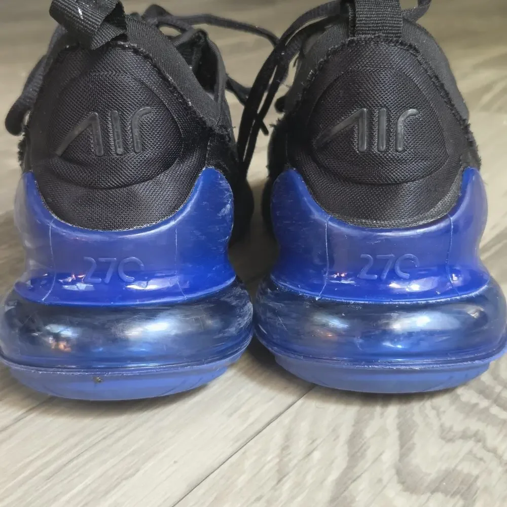Nike Air Max 270 All Black Men's US 8 sapphire blue starry sky series